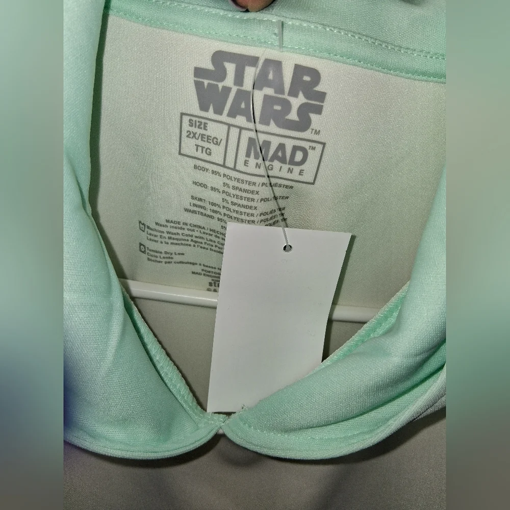 NWT Star Wars Grogu Tou Tou Hooded Dress - Picture 3 of 3
